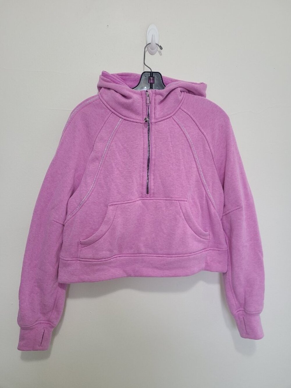 Lululemon Scuba Oversized Half Zip Plush Hoodie Pink size XS/ S